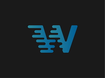 W as a sketch for Beway company branding design letter art logo
