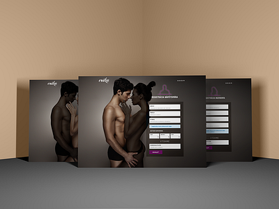 Website design - registration page for him