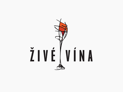 Bar Živé Vína - logo brand and identity branding design logo logo design vector