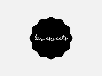 Concept for Lovesweets bakery branding design logo typography vector