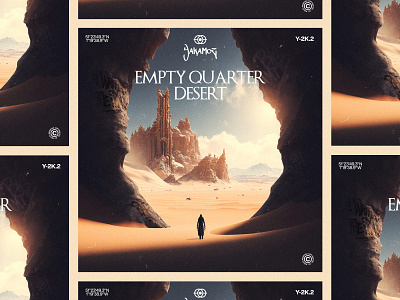 EMPTY QUARTER DESERT - Album Cover Design album album art album design art cover cover album cover art cover design design graphic desugn music typography