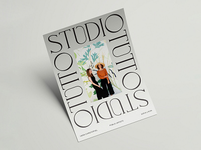 Flyer & Brand Design for Studio Tutto art branding flyer design graphic design logo logo design logo type print design type type art typedesign