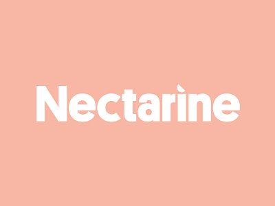 Nectarine Magazine Logo brand identity contemporary logo logotype magazine simplicity