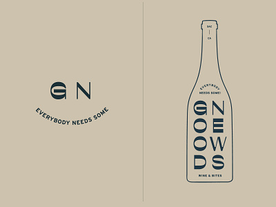 Good News Wine Lockups for Swag branding branding and identity contemporary design logo logotype restaurant type wine