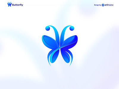 Butterfly Abstract logo symbol Design abstract artnazu best logo designer branding butterfly colorful combination mark logo design dribbble flat icon illustration letter mark logo minimal modern popular logo symbol top logo designer vector