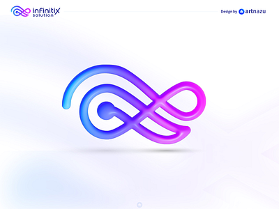 Infinitix solution Abstract logo with infinity Shape