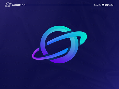 Galaxine logo and branding design project.