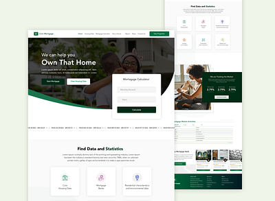 Mortgage Landing Page african page design sketch app ui website