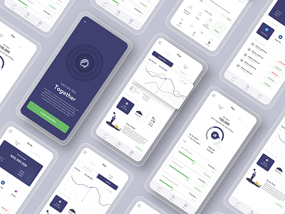 Personal Financial Growth App design finance financial management fintech growth mobile ui wallet