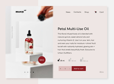 Product card design minimal ui uidesign uiux ux web website