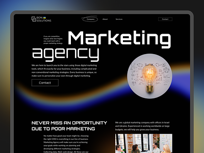 Marketing agency. Corporate website corporate website logo marketing ui uiux ux web design