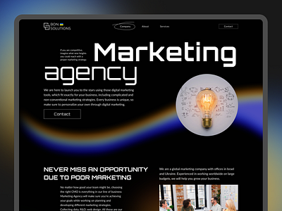 Marketing agency. Corporate website