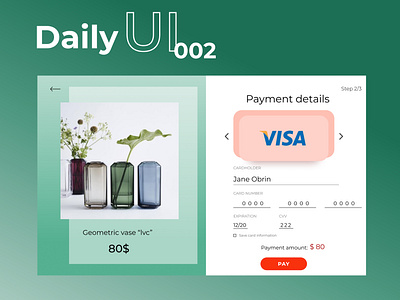 Daily UI #002 design ui ux web