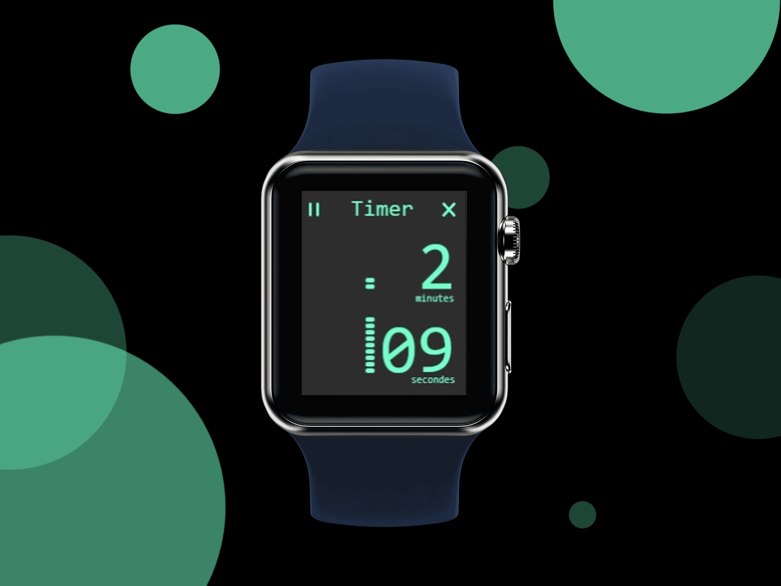 Countdown timer - Daily UI #014 app design countdown dailyui smartwatch timer uiux