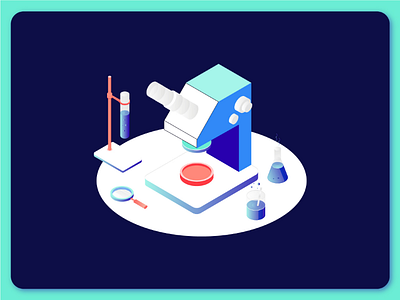 Isometric Lab design icon illustration illustrator isometric lab vector