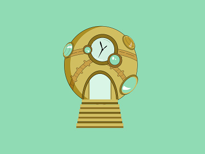 Time Machine art design flat icon illustration illustrator product design vector