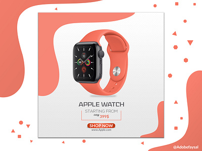 Apple Watch Social Media Advertisement Design