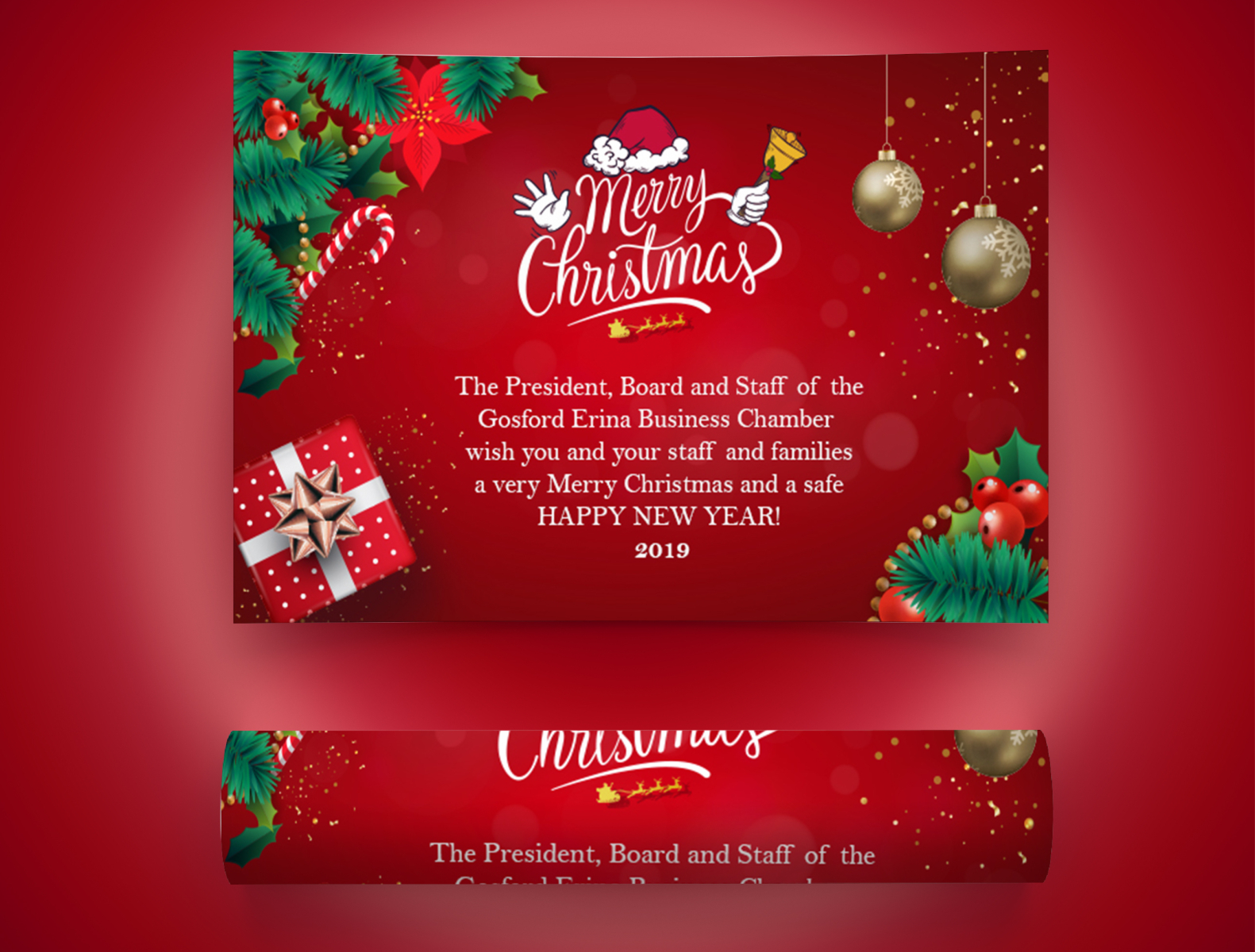 Merry Christmas card Design by Adobefaysal on Dribbble