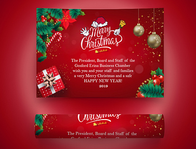 Merry Christmas card Design adobefaysal advertisement business advertising christmas card holiday card