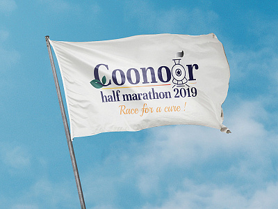 Coonoor half marathon graphicdesign logo logodesign logos logotype marathon mockup orange logo train vector
