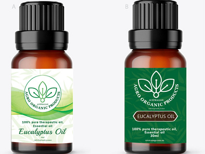 Essential oil lable design