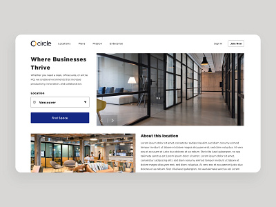 Shared Coworking Space - Web Page coworking coworking space figma landing page web page webpage