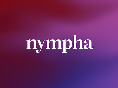 nympha - website visual id design logo