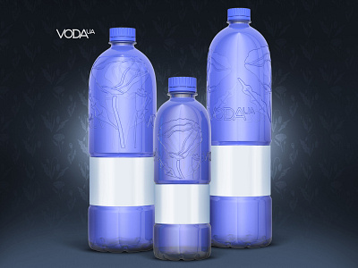 Water bottle design 3d bottle design geometry graphics industrial packaging pattern pet plastic presentation transparency visualization water