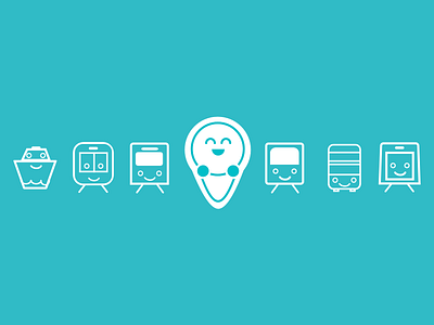 Navibaby transport icons icons transport