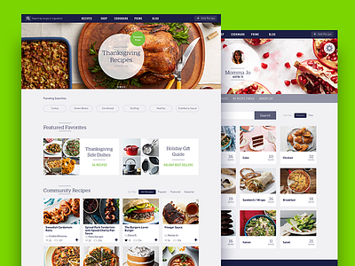 Recipe Sharing app cooking food meal recipe website