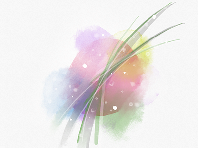Spot of Color abstract art artsy color colorful creative digital dot ipad line rainbow splodge spot stain watercolor
