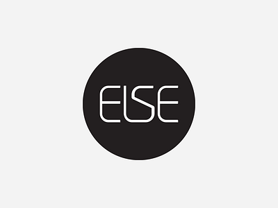 ELSE branding custom type icon logo minimalist typography web