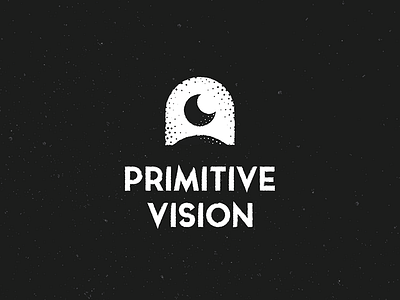Primitive Vision blog branding custom type earth eye eyeball icon logo moon personal logo typography