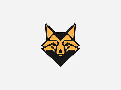 Golden Fox animal branding fox icon illustration logo