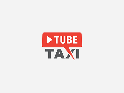 Taxi Tube branding logo taxi typography