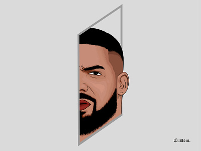 Cartoon art of Drake 6god adobe cartoon digital art digital paint digital sketch digitalart drake fresco illustration illustrator rap rapper raptors vector vector trace
