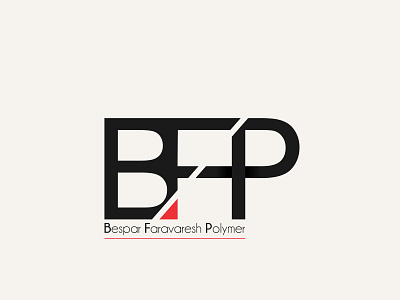 Logo of Bespar Faravaresh Polymer branding design flat icon illustration lettering logo minimal type typography website