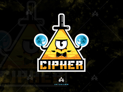 The Cipher branding design design drawing esportlogo flat flatdesign icon illustration logo logo design vector