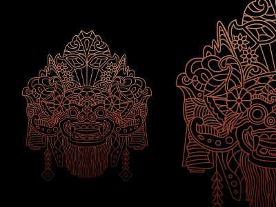 BARONG barong illustration indonesia lineart monoline