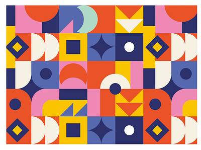 Pattern GEOMETRIS artoniumw branding fabric flatdesign geometris graphic design illustration pattern