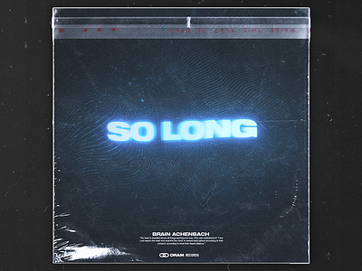 So long - Brain Achenbach album album art album artwork albumartwork albumcoverdesign cover art cover artwork cover design covers daily design graphic design graphicdesign mixtape mixtapecover music music art poster poster a day poster design