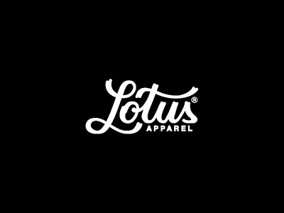 Lotus logotype apparel brand branding clean letter lettering logo logotype lotus typography