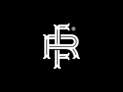 FR monogram brand identity branding clean fr lettering lettermark logo logotype mark monogram monogram logo simple type typogaphy
