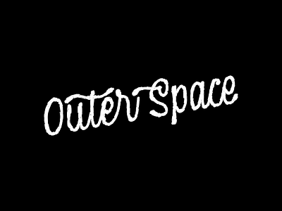 Outer Space hand lettering lettering logotype space type typography