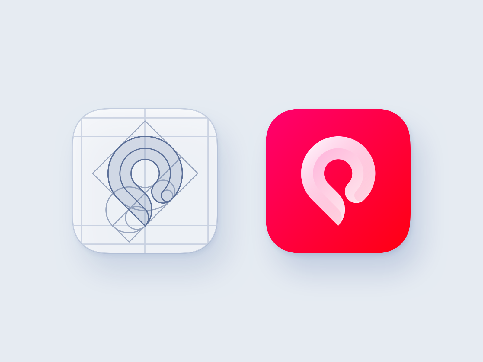 POI Pinner App Icon construction by Jozef Mak on Dribbble