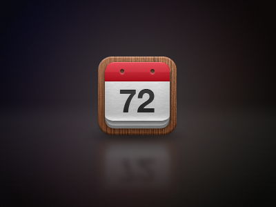 Countdown Me iPhone Icon app apple calendar countdown icon ios iphone red riverstone wood