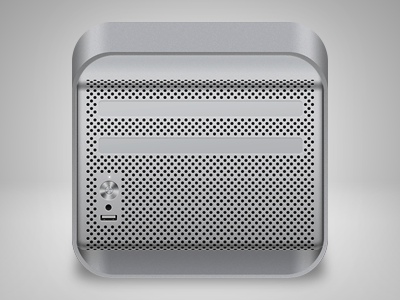 Mac Pro iOS icon apple computer desktop gray icon ios iphone mac pro steel