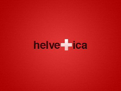 Helvetica – Swiss knife in typography cross font helvet helvetica knife lettering red swiss type typo typography