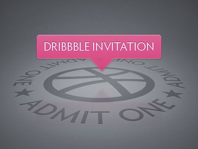 Dribbble Invite Giveaway draft dribbble giveaway invitation invite pink player