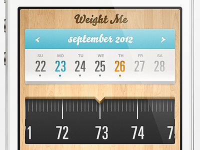 Weight me overview dribbble